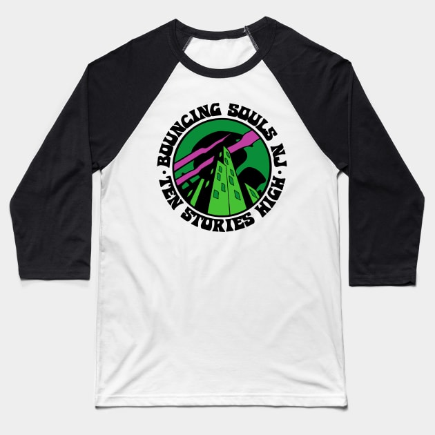 The Bouncing Souls 7 Baseball T-Shirt by Edwin Vezina
